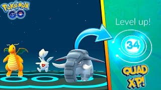 QUADRUPLE XP EVOLUTION SPREE Evolving to Togetic Donphan Dragonite  More in Pokemon Go QampA 8 [upl. by Elletsyrc]