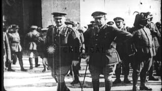 British General Allenby preparing to enter Jerusalem during World War I HD Stock Footage [upl. by Derina306]