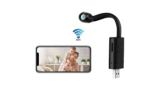 New Arrivals Black Mini USB IP Camera Wireless Wifi 1080P Hidden 4G home security camera [upl. by Oaht]