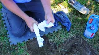 How to Repair a Broken Irrigation Pipe [upl. by Marylee34]