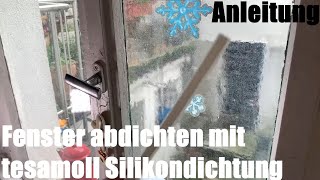 Fenster Altbau abdichten m tesamoll Premium Flexible Selbstklebende Silikondichtung zum Isolieren [upl. by Dotty]