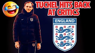 😂 THOMAS TUCHEL ATTACKS GARY NEVILLE JAMIE CARRAGHER amp ENGLISH FANS [upl. by Arrac]