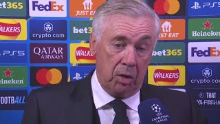 La reacción de ANCELOTTI tras la derrota del REAL MADRID ante LIVERPOOL en CHAMPIONS LEAGUE [upl. by Bald]