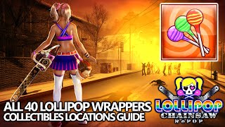 Lollipop Chainsaw RePOP  All 40 Lollipop Wrapper Collectibles Locations Guide [upl. by Ennazor]