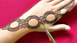 Very beautiful stylish back hand mehndi design  Easy latest mehndi design  Mehndi design  Mehndi [upl. by Werdna]