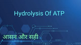 Hydrolysis Of ATP MSc [upl. by Asha]