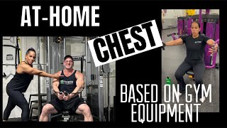 ATHOME CHEST WORKOUTS INSPIRED BY GYM EXERCISES 💪🏠 [upl. by Adnal]