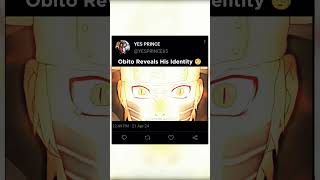 Obito Reveals His Identity anime animeedit editanime [upl. by Airuam]