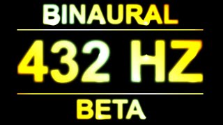 PURE 432 HZ FREQUENCY  BINAURAL BEATS  8D AUDIO  BETA WAVES [upl. by Nylaret]