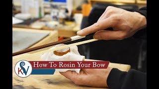 How To Rosin Your BowWhat Is Rosin  KV [upl. by Ahsinwad999]