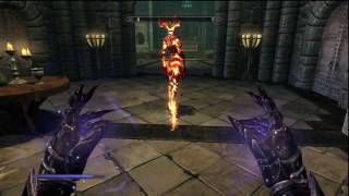 skyrim  using master conjuration spells [upl. by Gelya]