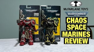 McFarlane Toys Warhammer 40k Chaos Space Marines Double Review [upl. by Annoval]