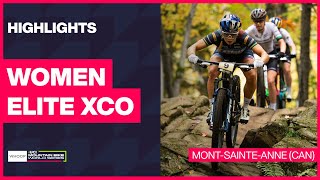 MontSainteAnne  Women Elite XCO Highlights  2024 WHOOP UCI Mountain Bike World Cup [upl. by Killam]