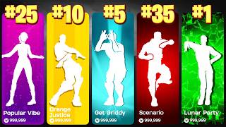 Top 50 Most Popular Fortnite Dances amp Emotes  Chapter 15 [upl. by Stalder]