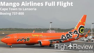 Mango Airlines Boeing 737800  Full Flight  Cape Town to Lanseria [upl. by Bauer]