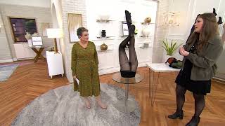 Sheertex RipResist Supersheer Back Seam Tights on QVC [upl. by Woodall811]