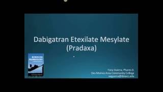 How to pronounce dabigatran Pradaxa Memorizing Pharmacology Extended Explanation [upl. by Nnyllatsyrc]