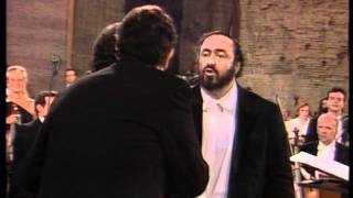 quotO Sole Mioquot Pavarotti Carreras Domingo  Rome 1990  DVD quality [upl. by Ahtekahs]