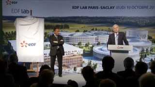 Lancement officiel du chantier EDF LAB à Saclay [upl. by Elberfeld]