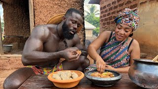 African Village life  Cooking Most Appetizing TRADITIONAL FOOD in the VILLAGE  West Africa [upl. by Clareta]