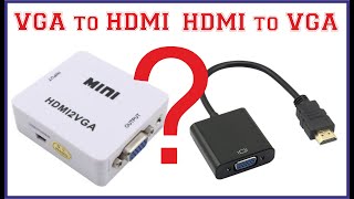 Explain VGA to HDMI amp HDMI to VGA Converter  VGA amp HDMI Cable [upl. by Banks]