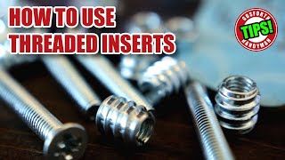 Tips to use THREADED INSERTS in wood [upl. by Pasco]