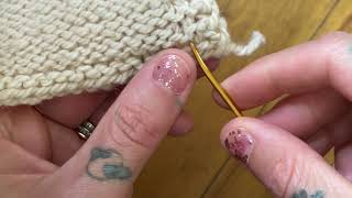 How to weave in ends using duplicate stitch [upl. by Nolat]