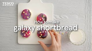 How to Make Galaxy Shortbread  Tesco [upl. by Averell]