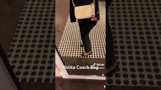 coach Nolita bag with cherries on top viralvideo coach womenover40 [upl. by Dloreh]