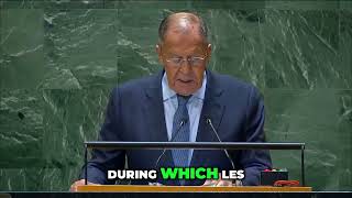 LAVROV MILITE POUR UN CONSEIL DE SÉCURITÉ PLUS ÉQUITABLE A L’ONU [upl. by Veedis]