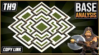 THE BEAST TH9 HYBRIDTROPHY Base 2023  Town Hall 9 TH9 Hybrid Base Design  Clash of Clans [upl. by Grega]