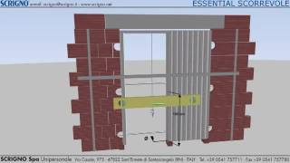 Scrigno pocket door cassette installation [upl. by Ennovehc981]