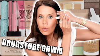 NEW DRUGSTORE MAKEUP  GRWM [upl. by Annawat981]