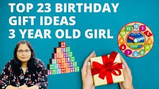 Top 23 Birthday Gift Ideas For 3 Year Old Girl  3 Year Old Girl Gifts 2021 [upl. by Bickart859]