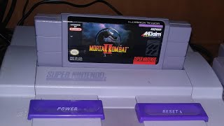 Mortal Kombat 2 for the SNES play through INCREDIBLE [upl. by Nrubua358]