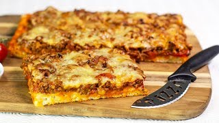 PIZZATEIG OHNE GEHEN für PIZZA BOLOGNESE [upl. by Iturhs387]