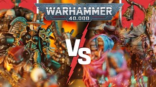 NEW CODEX Imperial Agents vs Chaos Daemons  Warhammer 40k Battle Report [upl. by Torhert]