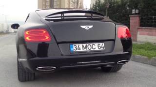 Bentley continental gt exhaust sound [upl. by Eixor618]