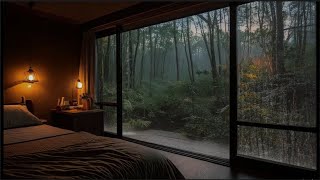 Rain Sounds For Sleeping 100 Instantly Fall Asleep With Rain And Thunder Sound At Night f024 [upl. by Ellednahc795]