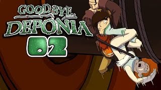 GOODBYE DEPONIA HD 002  Hurra ein heimeliges Hiobshotel ★ Lets Play Goodbye Deponia [upl. by Eltsirhc406]