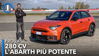 ABARTH 600 è la PIÙ POTENTE 280CV e fa BENE le CURVE Da 43000 euro [upl. by Feenah902]