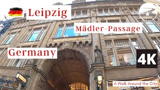 Maedler Passage MädlerPassage Leipzig Germany Walking Tour 2022 🇩🇪 [upl. by Antonia]