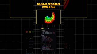 CREATE Amazing Circular Preloader Animations WITH HTML and CSS [upl. by Aliber]