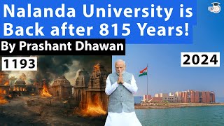 Indias Destroyed NALANDA UNIVERSITY is BACK after 815 Years Video of New University goes viral [upl. by Josler828]