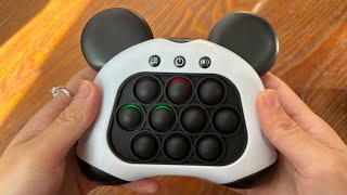 Panda Pop It Game Unboxing And Review 2024  Super Satisfying Electric Game Console Fidget Toy [upl. by Esra802]