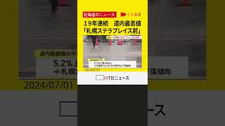 １９年連続 札幌ステラプレイス前が道内最高値 「路線価」公表 去年より９％増の１ｍ２あたり７２８万円 shorts [upl. by Nylad848]