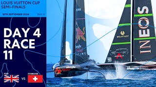 Louis Vuitton Cup SemiFinal Race 11  INEOS Britannia vs Alinghi Red Bull Racing  Full Replay [upl. by Auqinet667]