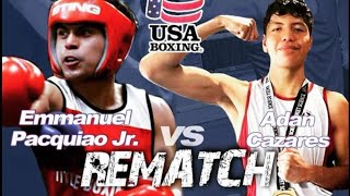 Jimuel Pacquiao First fight in 2024 vs Adan Cazares [upl. by Diarmid]