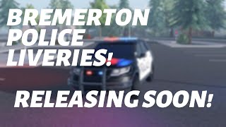 Bremerton Police Department Liveries Releasing SOON ERLC [upl. by Nevear574]