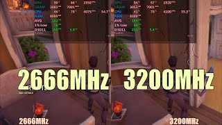 A320 Motherboard RAM speed test 2666 vs 3200 [upl. by Noyar520]